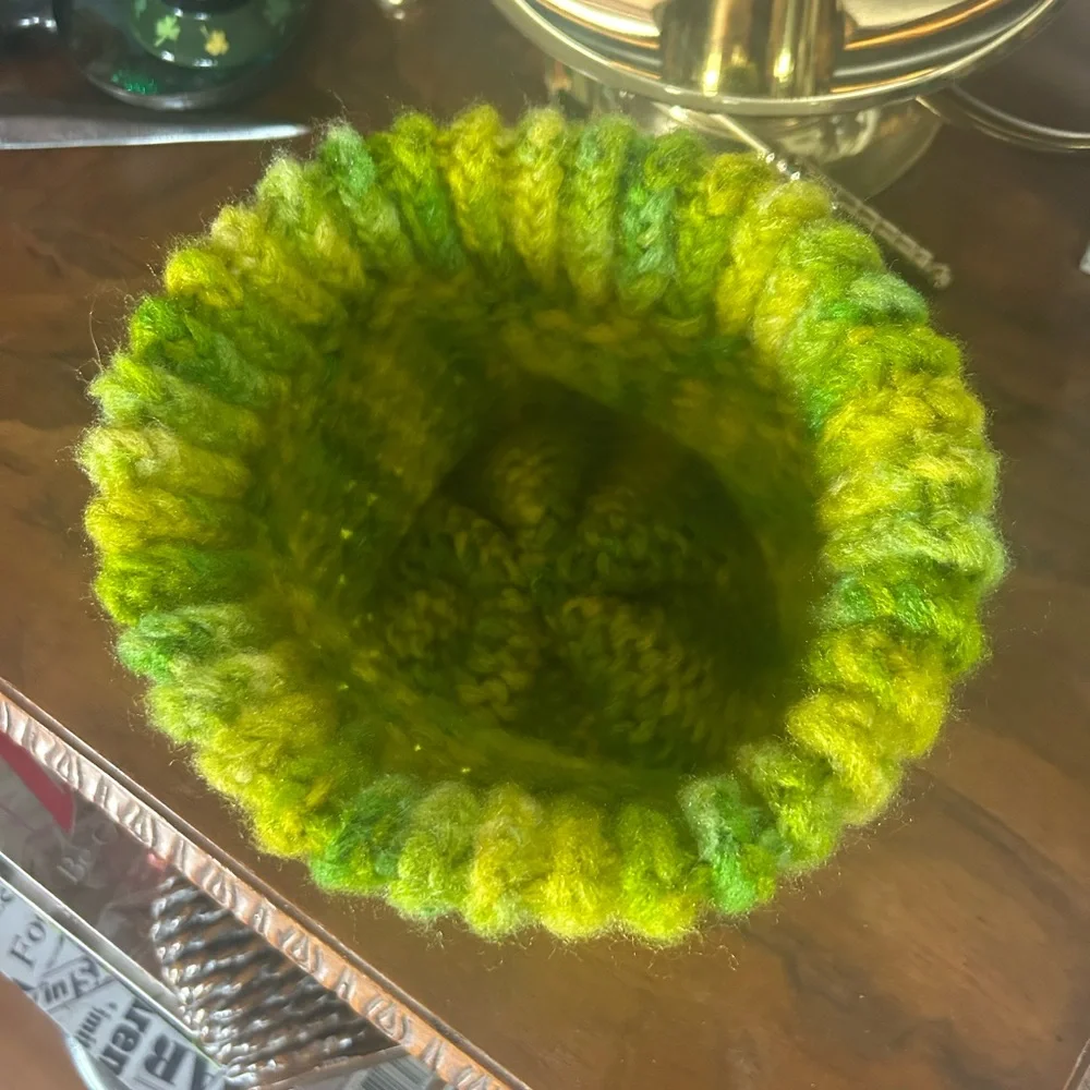 Vintage Green Knitted Beanie - Picture 7 of 10
